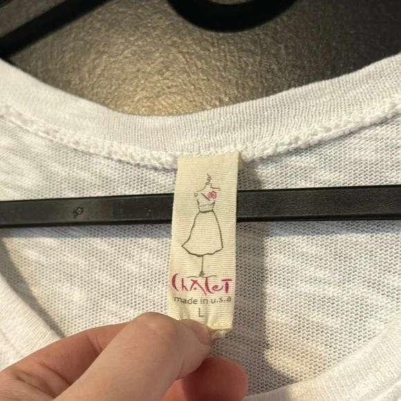 Chalet White Casual Cotton Dress with Pockets - Picture 7 of 9